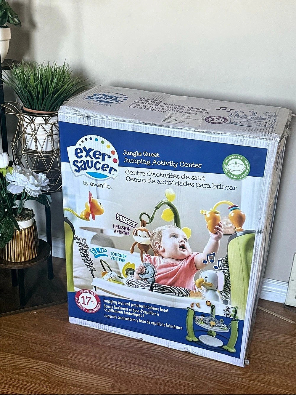 Brand New Evenflo ExerSaucer Jungle Quest Jumping Activity Center